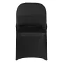 VEVOR 150 Pcs Black Chair Covers, Polyester Spandex Chair Cover, Stretch Slipcovers for Wedding Party Dining Banquet Flat-Front 
