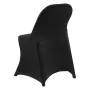 VEVOR 150 Pcs Black Chair Covers, Polyester Spandex Chair Cover, Stretch Slipcovers for Wedding Party Dining Banquet Flat-Front 