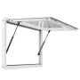 Concession Window 92x61 cm, Aluminum Alloy Frame Service Window for Food Truck, Up to 85 Degrees Stand Serving Window with Awnin