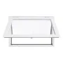 Concession Window 92x61 cm, Aluminum Alloy Frame Service Window for Food Truck, Up to 85 Degrees Stand Serving Window with Awnin