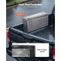 Truck Bed Tool Box, Heavy Duty Aluminum Tool Box with Tread Patterns, Storage Toolbox Chest Organizer with Lock and Key, Ideal f