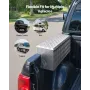 Truck Bed Tool Box, Heavy Duty Aluminum Tool Box with Tread Patterns, Storage Toolbox Chest Organizer with Lock and Key, Ideal f