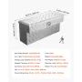 Truck Bed Tool Box, Heavy Duty Aluminum Tool Box with Tread Patterns, Storage Toolbox Chest Organizer with Lock and Key, Ideal f