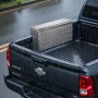 VEVOR Truck Bed Værktøjskasse, Heavy Duty Aluminium Værktøjskasse med Slidbanemønstre, Opbevaringsværktøjskasse