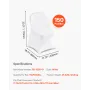 VEVOR 150 Pcs White Chair Covers, Polyester Spandex Chair Cover, Stretch Slipcovers for Wedding Party Dining Banquet Flat-Front 