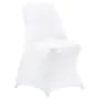150 Pcs White Chair Covers, Polyester Spandex Chair Cover, Stretch Slipcovers for Wedding Party Dining Banquet Flat-Front Chair 