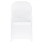 150 Pcs White Chair Covers, Polyester Spandex Chair Cover, Stretch Slipcovers for Wedding Party Dining Banquet Flat-Front Chair 