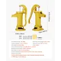Well Hand Pitcher Pump, 25 ft Maximum Lift, Antique Cast Iron Manual Hand Water Pump, NPT 1-1/4 in Connection, Easy Installation