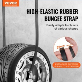 20 stk flad bungee ledning sæt 20 mm tunge bungee stropper med S-hook