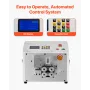 Auto Heat-Shrink Tube Cutter, Automatic Pipe Cutting Machine with LCD Display, 1mm-20mm Cutting Diameter, 0.1mm-99999.9mm Cuttin