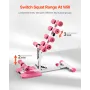 Deep Squat Machine, Adjustable Glutes Trainer Machine with 3 High-Strength Resistance Bands, Folding Core Leg & Glutes Exercise 