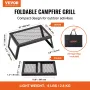 Foldning lejrbål grill bærbar camping brand pit stål udendørs