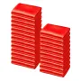 Satin Chair Sashes Bows, 50PCS Chair Ribbon Ties Back Sash, 7 x 108 inch, Red Wedding Reception Decoration, for Wedding Ceremony