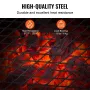 Folding Campfire Grill Portable Camping Fire Pit Steel Outdoor BBQ Picnic