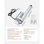 VEVOR 12V lineær aktuator, 203,2 mm slaglængde IP65 vandtæt lineær aktuator, 675lbs/3000N 0,2"/s Bevægelsesaktuatorer med
