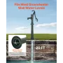 VEVOR Well Hand Pitcher Pump, 20 ft Max Lift, Antik støbejern manuel håndvandspumpe med forhøjningsbase, NPT 1-1/4 i Conne