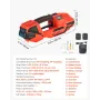 Electric Strapping Machine, 2 x 4000mAh Batteries, Automatic Strapping Tool with Digital Display for 9-16 mm Wide PP/PET Straps,