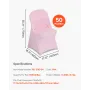 VEVOR 50 stk Pink stolebetræk, polyester spandex stolebetræk, strækbetræk til bryllupsfest middagsbanket flad front ch