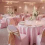 VEVOR 50 Pcs Pink Chair Covers, Polyester Spandex Chair Cover, Stretch Slipcovers for Wedding Party Dining Banquet Flat-Front Ch