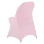 50 Pcs Pink Chair Covers, Polyester Spandex Chair Cover, Stretch Slipcovers for Wedding Party Dining Banquet Flat-Front Chair Co