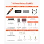 VEVOR 73-Piece Cordless Rotary Tool Kit, DC4V Portable Mini Power Rotary Tool, 5-Level Speed 7000-20000 RPM Multi-Purpose DIY To