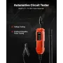Automotive Circuit Tester, 3 - 72 DCV Power Circuit Probe Tester with LED Screen and Lighting, Automotive Power Tester Probe wit