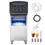 VEVOR Commercial Ice Maker Storage Bin, 113 KG Capacity Ice-Bin, Stainless Steel Commercial Ice Storage Bin with Adjustable Anti