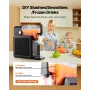 VEVOR Slushie Machine, 2,6L/88oz No Ice Needed Slushy Machine til hjemmet, Frosne Drink Maker med 5 forudindstillede