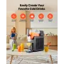VEVOR Slushie Machine, 2,6L/88oz No Ice Needed Slushy Machine til hjemmet, Frosne Drink Maker med 5 forudindstillede