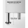 Commercial Ice Maker Storage Bin, 136 KG Capacity Ice-Bin, Stainless Steel Commercial Ice Storage Bin with Adjustable Anti-slip 