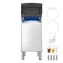 Commercial Ice Maker Storage Bin, 136 KG Capacity Ice-Bin, Stainless Steel Commercial Ice Storage Bin with Adjustable Anti-slip 