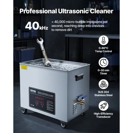 50L ultralydsrenser, professionel ultralydsrensermaskine med