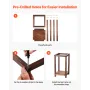 24 Pcs Wooden Wedding Lantern, Cedar Wood and Plastic Wooden Lantern Candle Holder, Rustic Decorative Home Centerpiece Ideal for