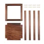 24 Pcs Wooden Wedding Lantern, Cedar Wood and Plastic Wooden Lantern Candle Holder, Rustic Decorative Home Centerpiece Ideal for