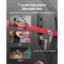 VEVOR Home Gym Udstyr, Leverage Gym med 2:1 Ratio LAT Low Row System, Styrketræningsmaskine til squats Dødløft Bench P