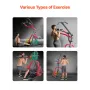 VEVOR Home Gym Udstyr, Leverage Gym med 2:1 Ratio LAT Low Row System, Styrketræningsmaskine til squats Dødløft Bench P