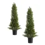 kunstige topiary cedertræer, 2 sæt 914 mm kunstige fyrrebuske