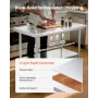 VEVOR Stainless Steel Table, 60 x 90 cm Food Prep Worktable with Wheels, Kitchen Prep Table with Adjustable Undershelf Workstati