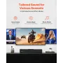 Sound Bar til Smart TV, 2.0 Channel, 450 mm Compact Soundbar