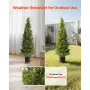 kunstige topiary cedertræer, 2 sæt 1219 mm kunstige fyrrebuske