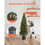 kunstige topiary cedertræer, 2 sæt 1219 mm kunstige fyrrebuske
