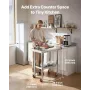 VEVOR Stainless Steel Table, 60 x 76 cm Food Prep Worktable with Wheels, Kitchen Prep Table with Adjustable Undershelf Workstati