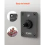 Toggle Switch, 6 Pin Momentary Polarity Reversing Toggle Switch (ON)-Off-(ON) DC 12V/30A AC 250V/15A - with Up Down Mounting Pan
