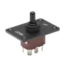 Toggle Switch, 6 Pin Momentary Polarity Reversing Toggle Switch (ON)-Off-(ON) DC 12V/30A AC 250V/15A - with Up Down Mounting Pan