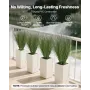 VEVOR Artificial Grass Plant, 686mm Faux Onion Grass Fake Greenery Shrubs Plant, Premium PVC for Indoor Outdoor House Home Garde