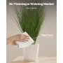 Artificial Grass Plant, 686mm Faux Onion Grass Fake Greenery Shrubs Plant, Premium PVC for Indoor Outdoor House Home Garden Offi