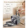 VEVOR Wearable Breast Pump Bag, Breast Feeding Bag with Ice Pack, Fits for M5/M6, Pumping Accessories & Breastmilk Storage, Port