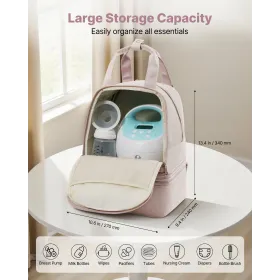Breast Pump Backpack, Breast Feeding Bag with Ice Pack, Fits for S1/S2, Pumping Accessories & Breastmilk Storage, Portable Pump 