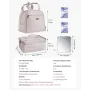 VEVOR Breast Pump Backpack, Breast Feeding Bag with Ice Pack, Fits for S1/S2, Pumping Accessories & Breastmilk Storage, Portable