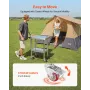 Stainless Steel Table, 61 x 45 cm Food Prep Worktable with Wheels, Kitchen Prep Table with Adjustable Undershelf Workstations fo